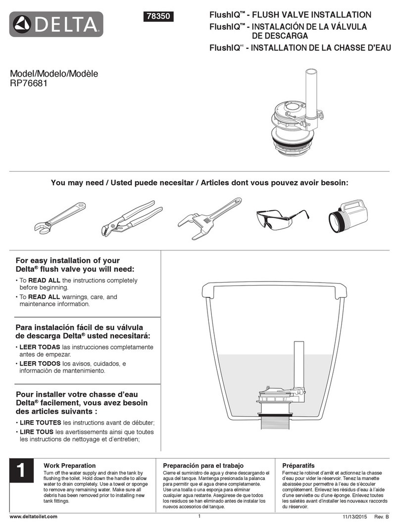 Delta FlushIQ RP76681 User manual Delta FlushIQ RP76681 User manual