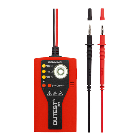Benning DUTEST pro operating manual