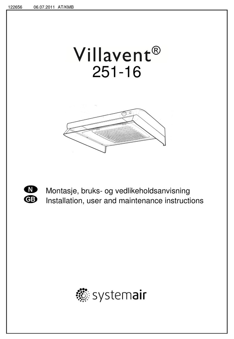 System air Villavent 251-16 Operating instructions