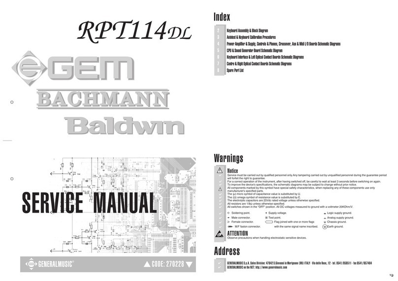 Generalmusic RPT114DL Service manual
