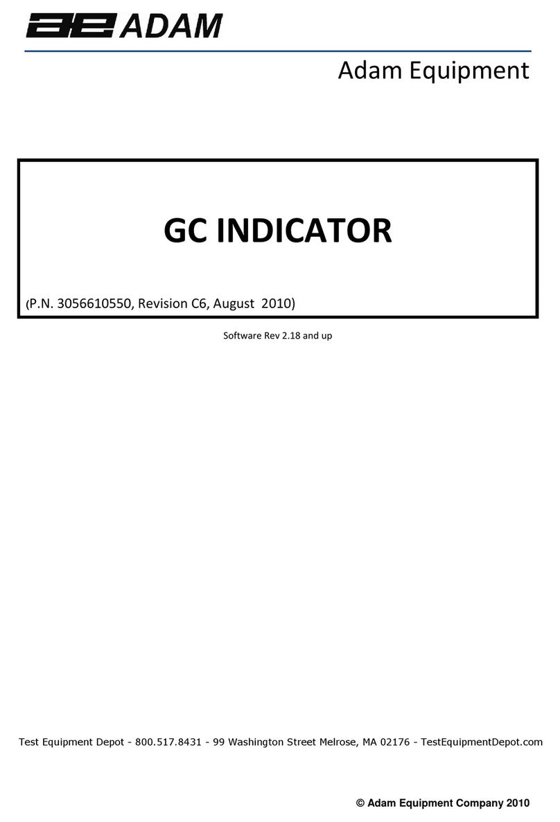 Adam GC INDICATOR User manual
