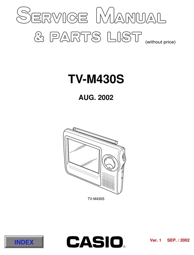 Casio TV-M430S Troubleshooting guide