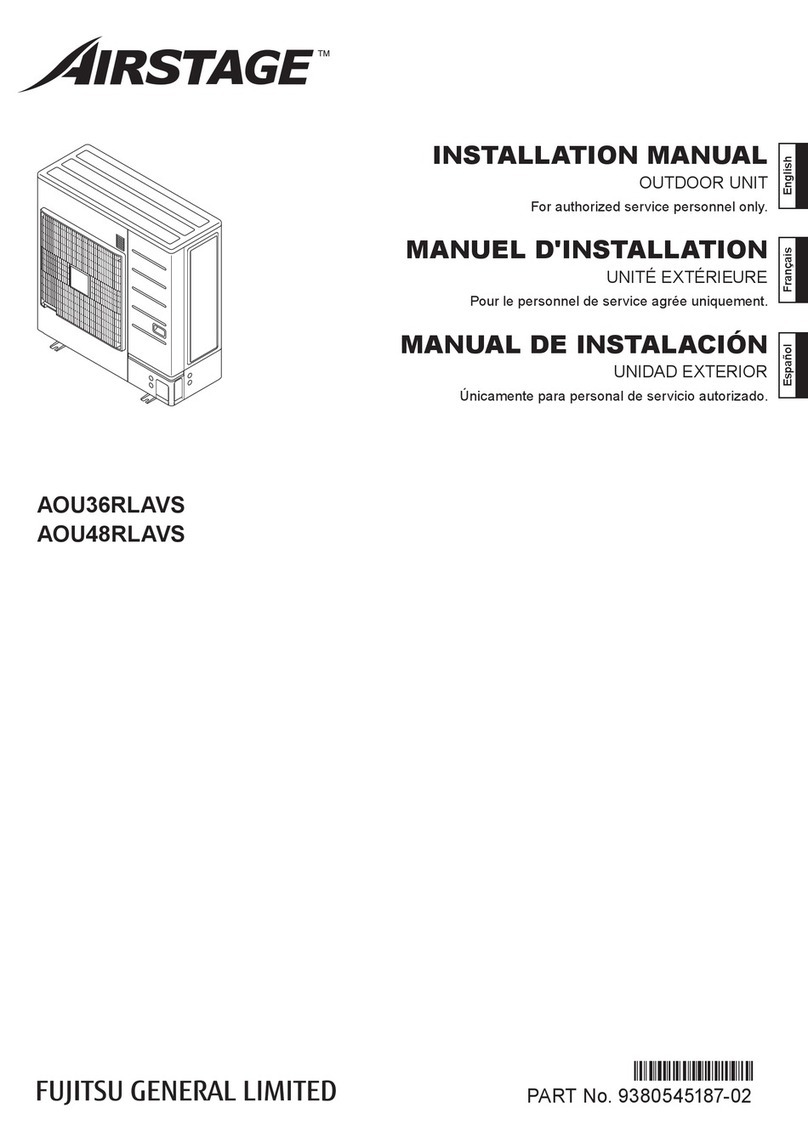 Fujitsu Airstage AOU36RLAVS User manual