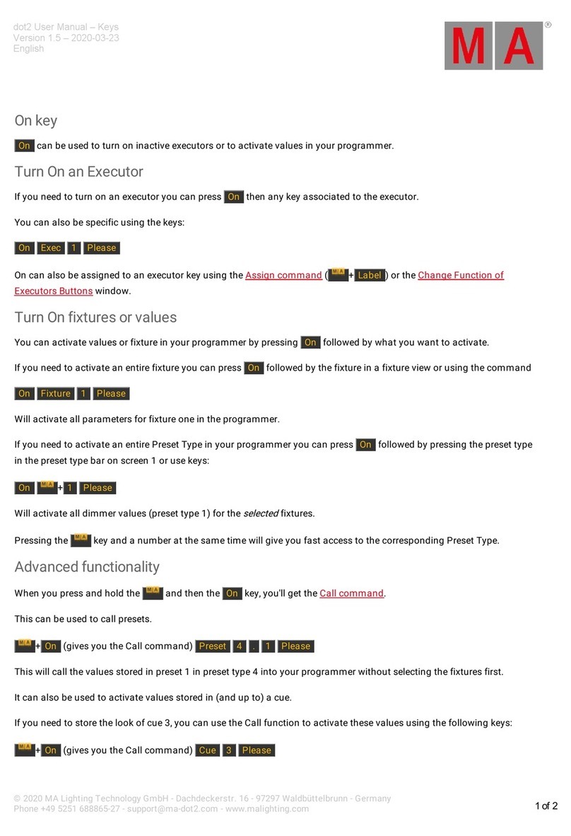 MA dot2 User manual