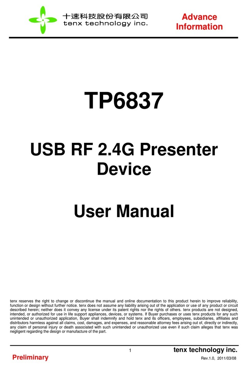 TENX TECHNOLOGY TP6837 User manual