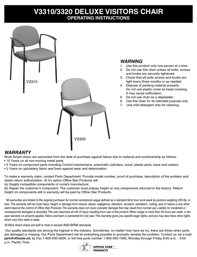 Office Star Products DELUXE V3310 operating instructions