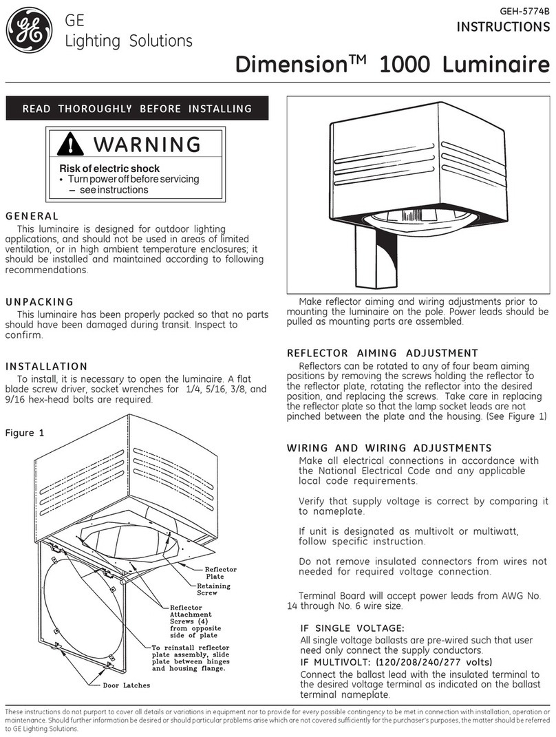 GE Zoneline 1000 Series User manual