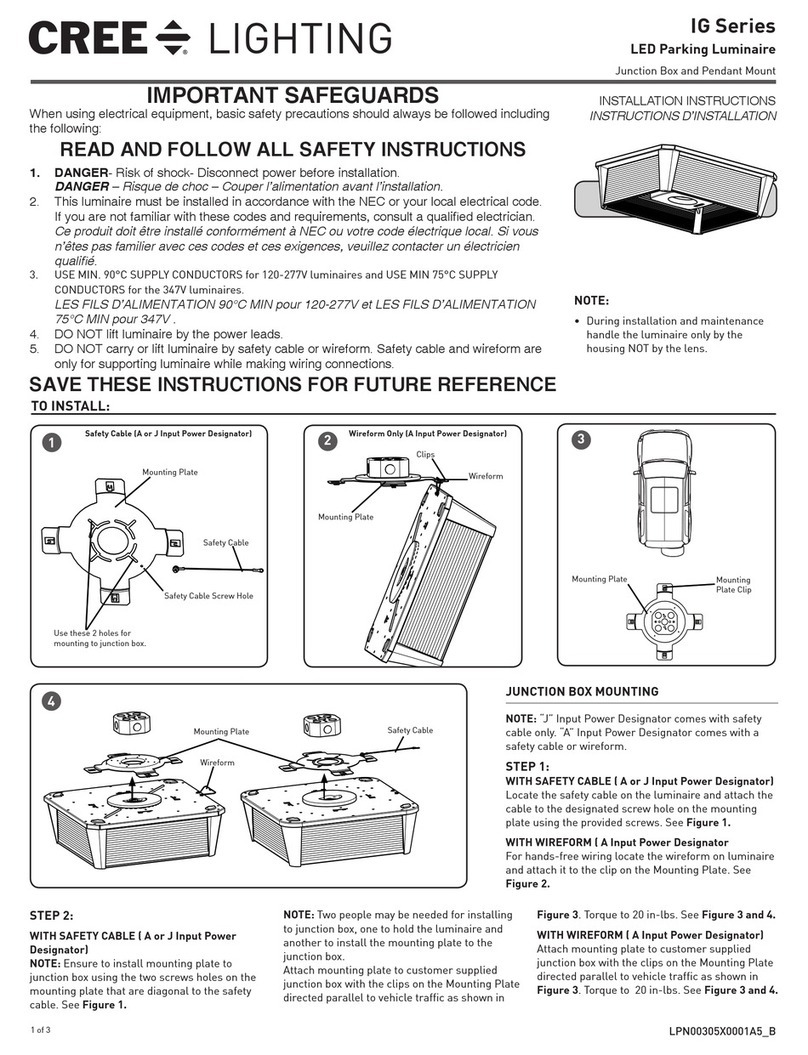 CREE LIGHTING IG Series User manual