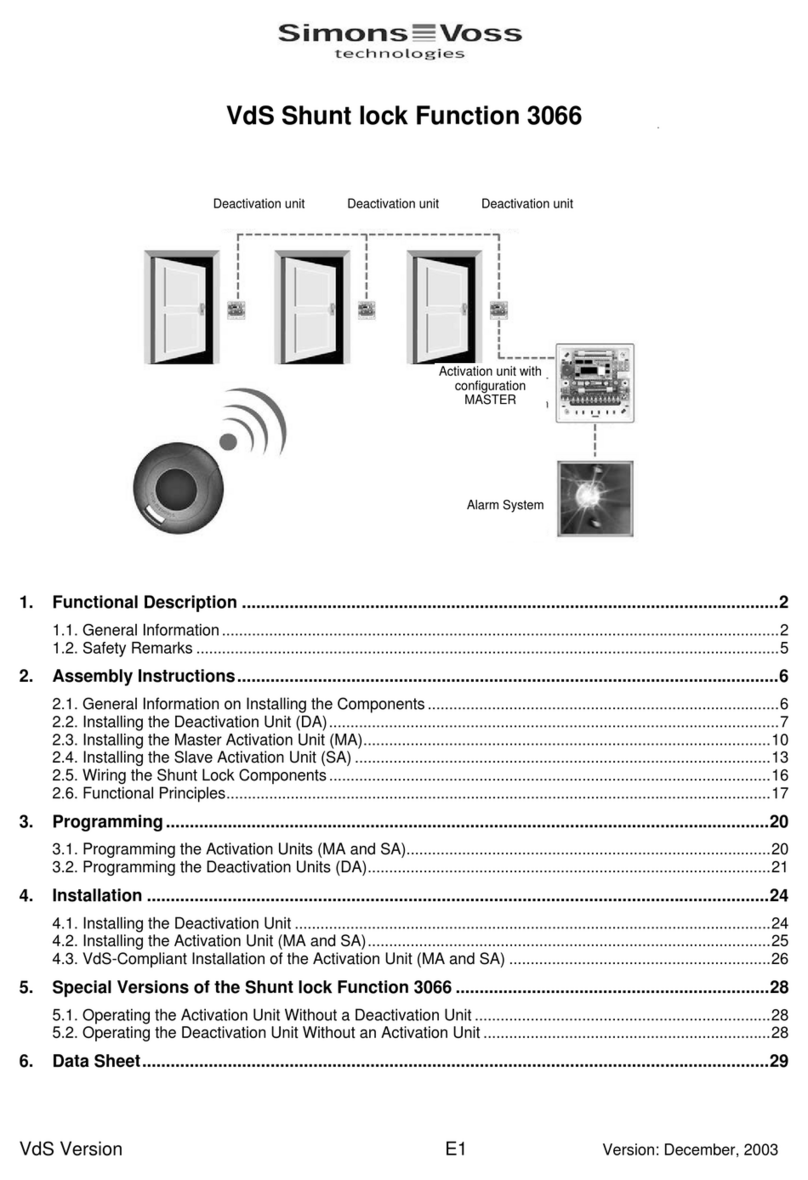 Simons Voss Technologies 3066 manual