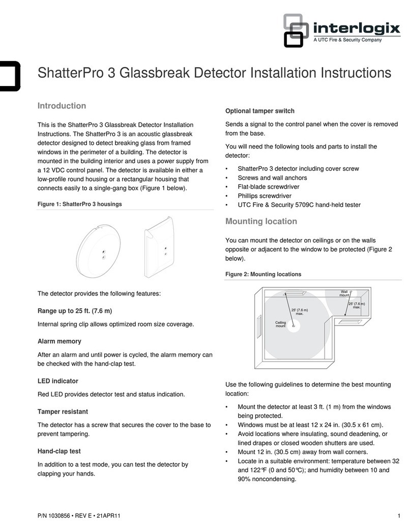UTC Fire and Security interlogix ShatterPro 3 installation instructions UTC Fire and Security interlogix ShatterPro 3 installation instructions