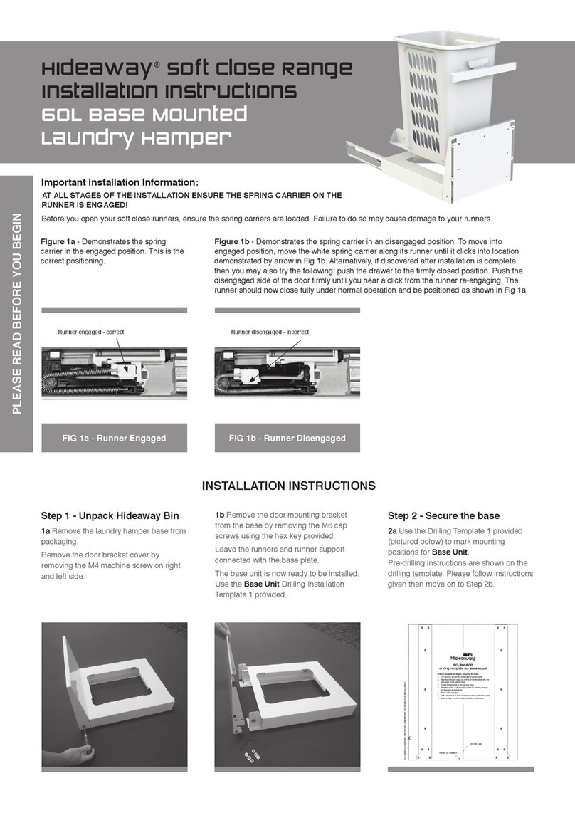 Hideaway Soft Close Series User manual