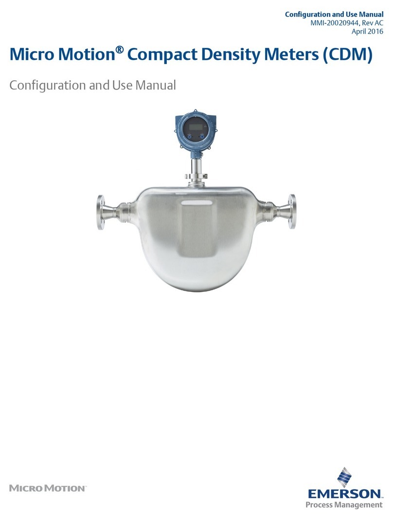 Emerson Micro Motion CDM100M A Series Configuration and Use Manual