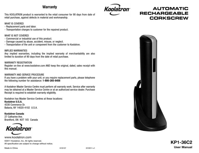 Koolatron KP1-36C2 user manual