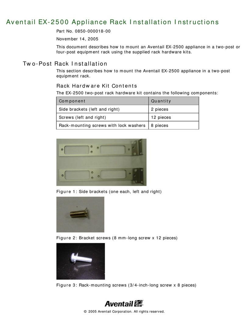 Aventail EX-2500 installation instructions