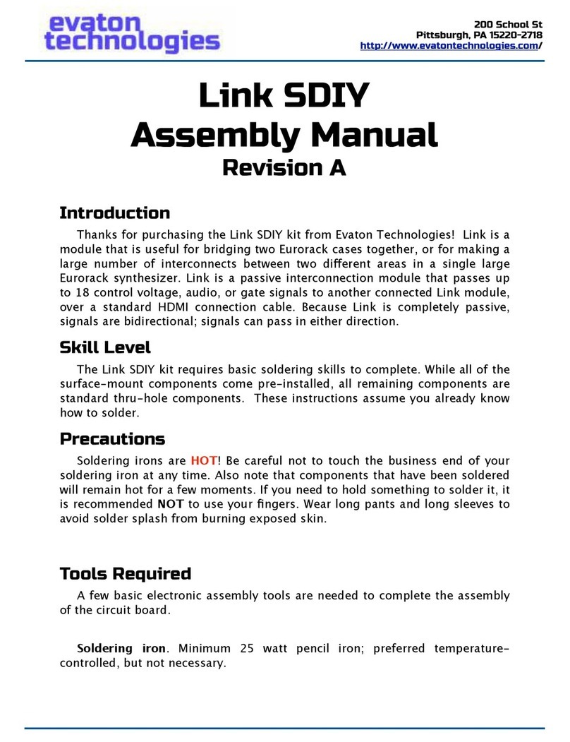 evaton technologies Link SDIY Assembly manual