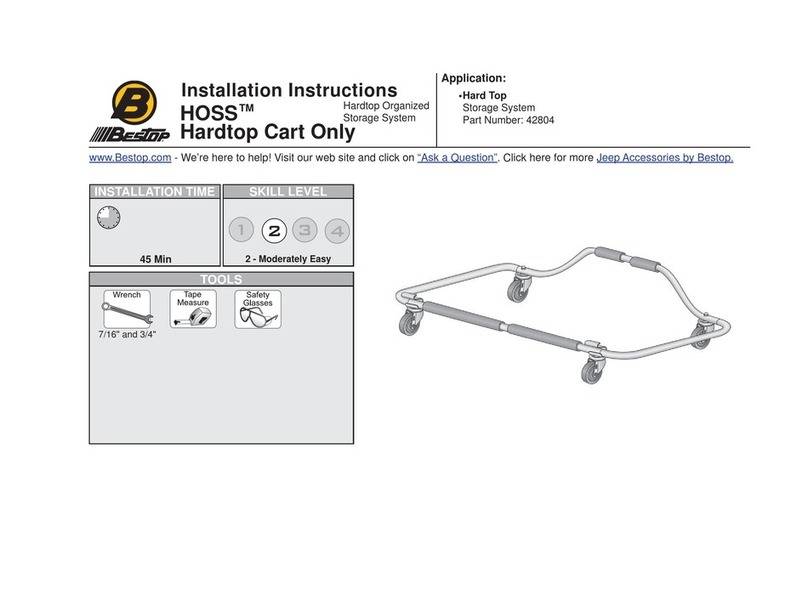 Bestop HOSS 42804 installation instructions