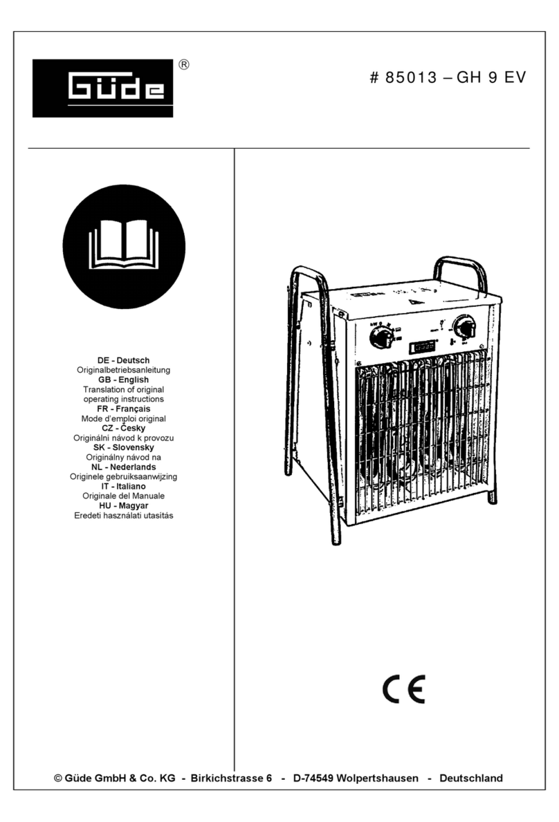Gude GH 9 EV Translation of original operating instructions