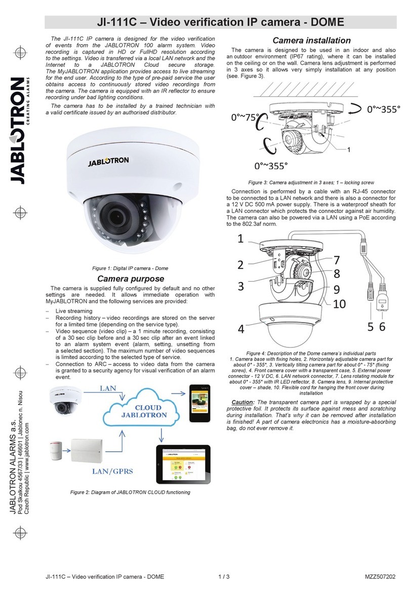 jablotron JI-111C quick start guide