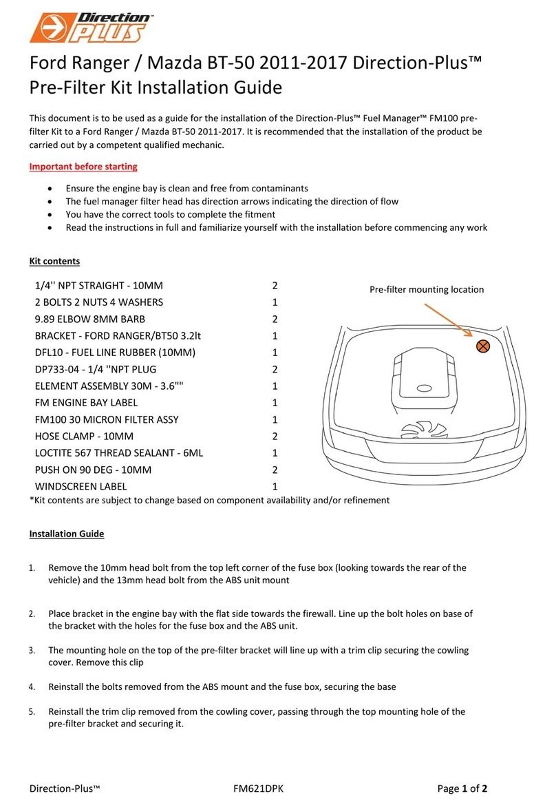 Direction Plus Fuel Manager FM100 installation guide