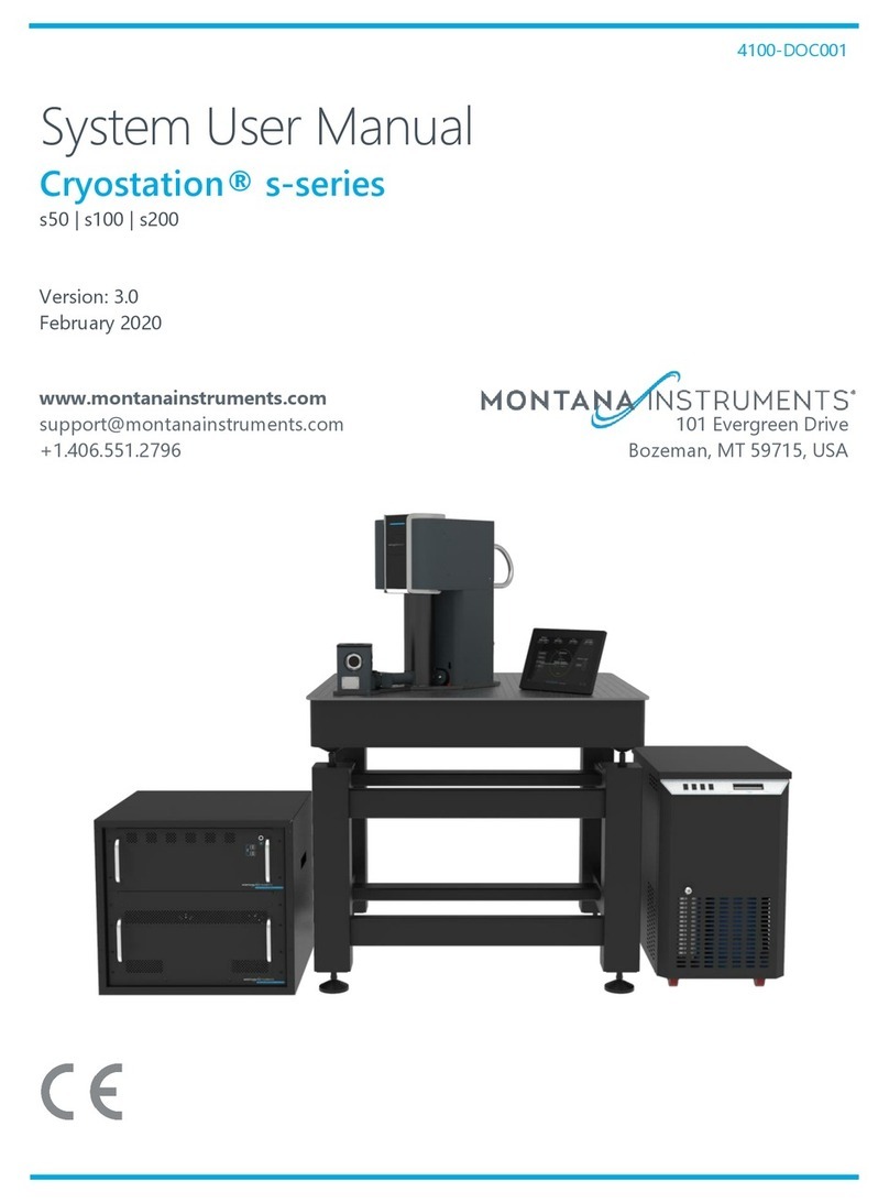 Montana Instruments Cryostation s Series user manual