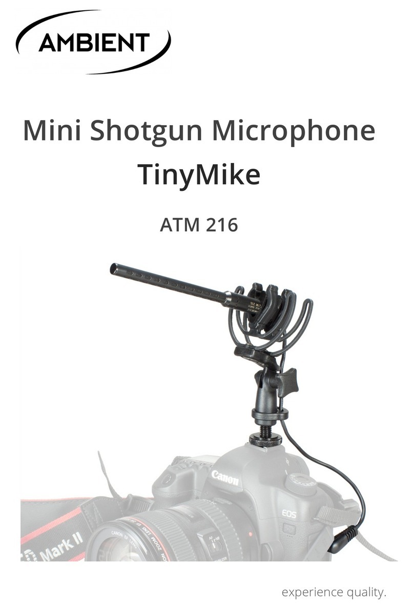 Ambient TinyMike ATM 216 manual Ambient TinyMike ATM 216 manual