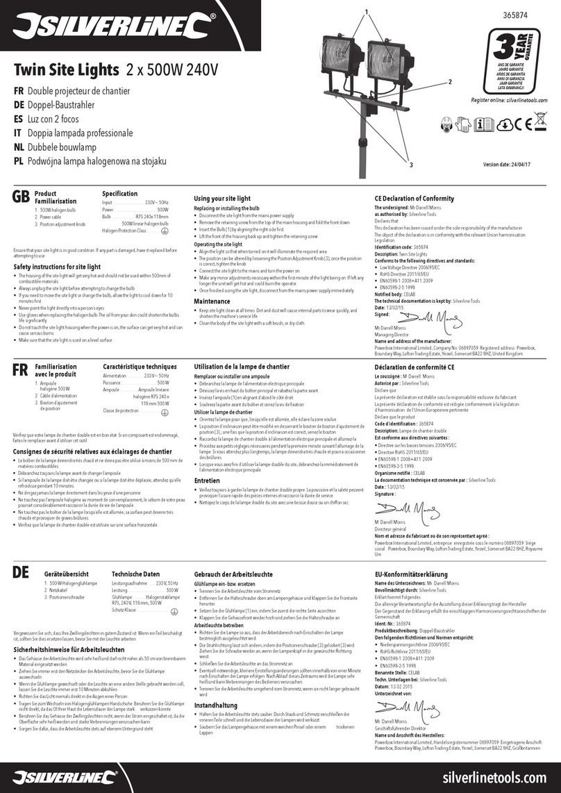 Silverline 365874 manual