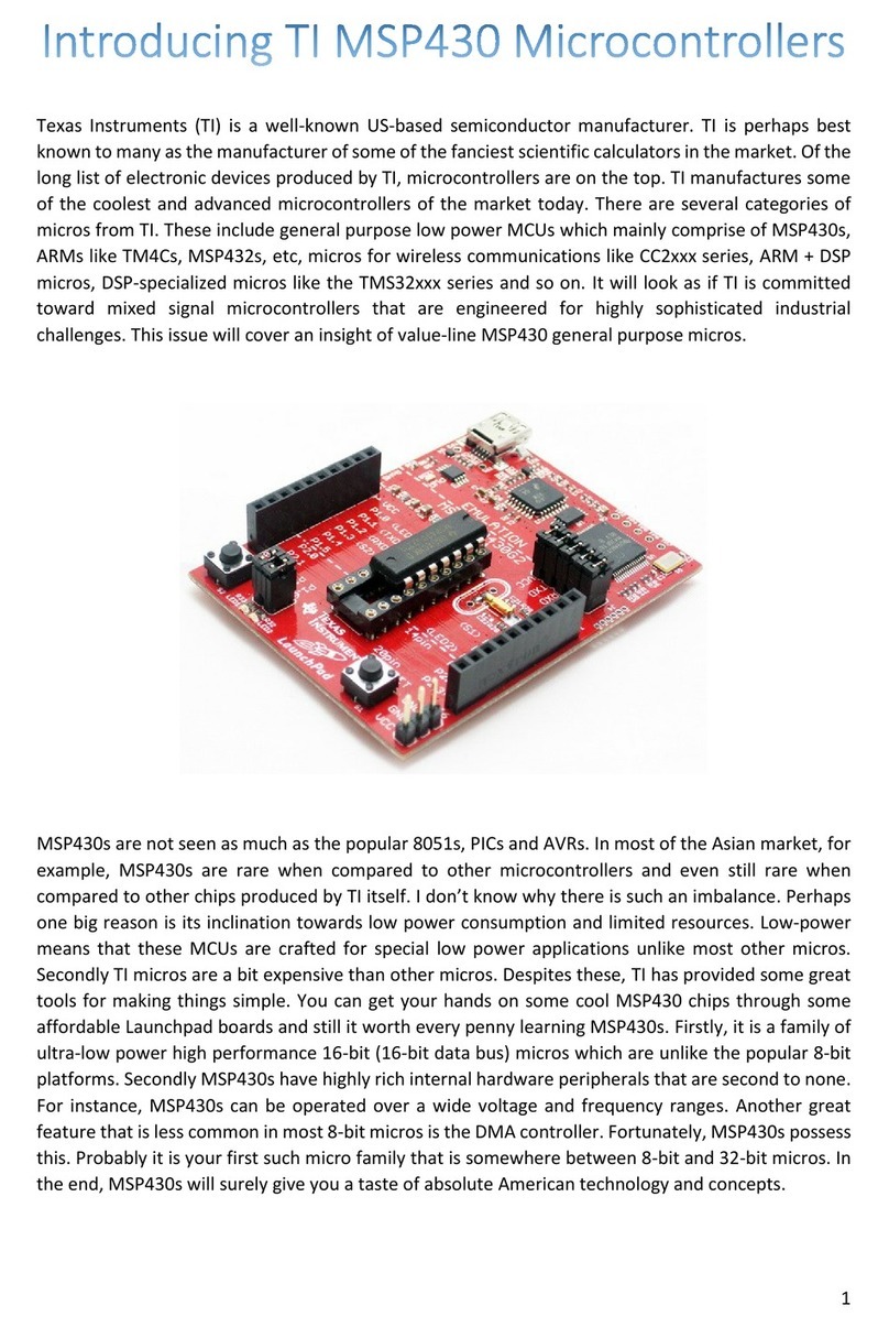 Texas Instruments Serial Programming Adapter MSP430 manual