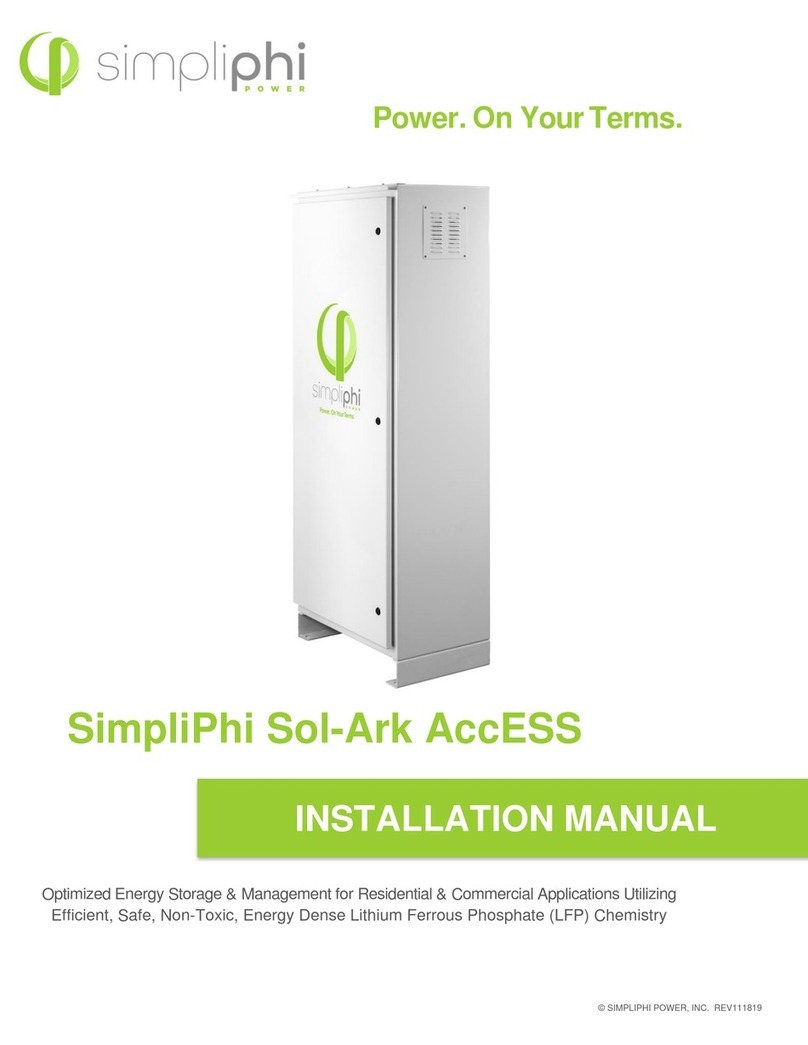 SimpliPhi Sol-Ark AccESS User manual