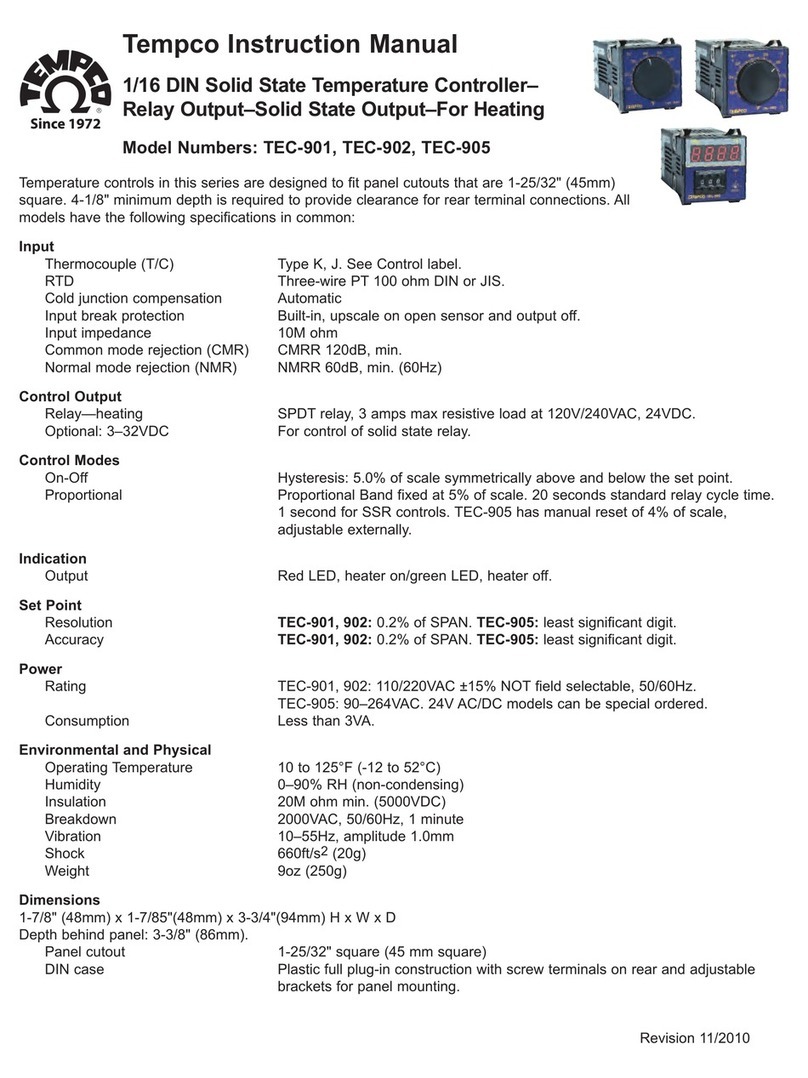 Tempco TEC-902 User manual