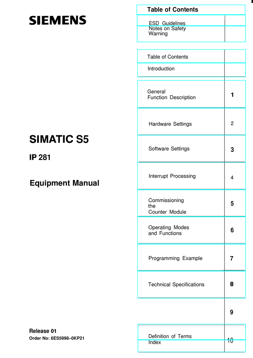 Siemens Simatic S5 IP 240 Technical Document