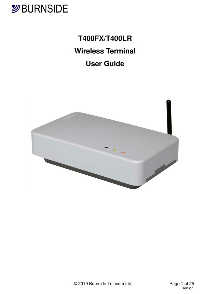 Burnside T400FX User manual