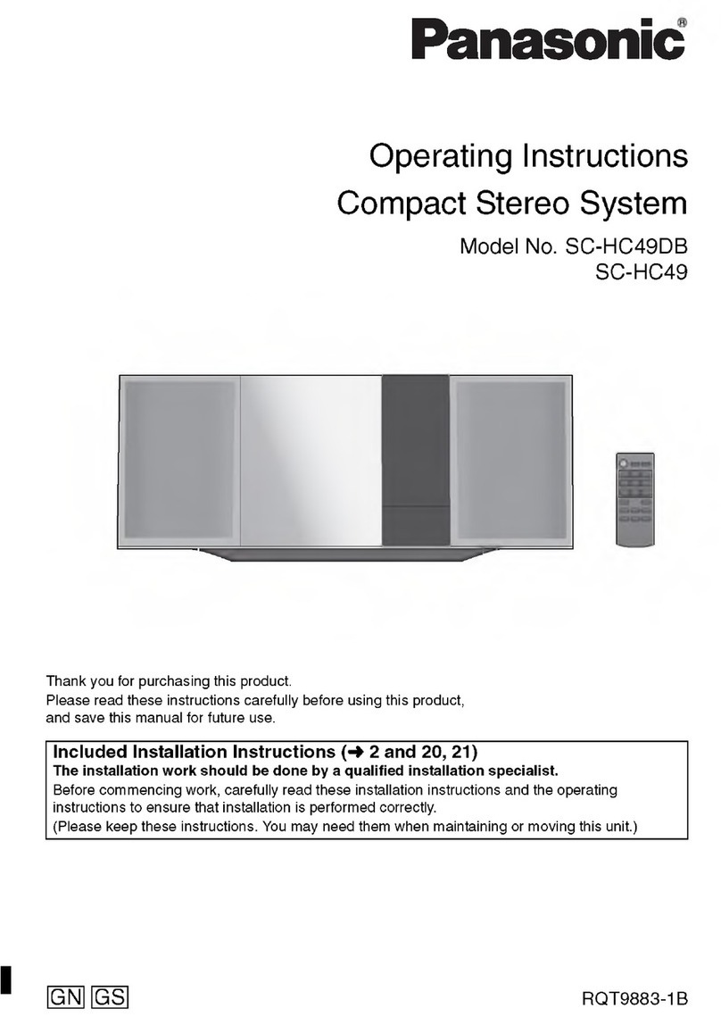 Panasonic SC-HC49DB User manual