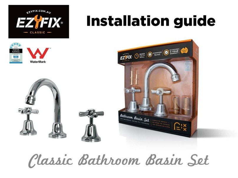 EZYFIX Classic Bathroom Basin Set installation guide EZYFIX Classic Bathroom Basin Set installation guide