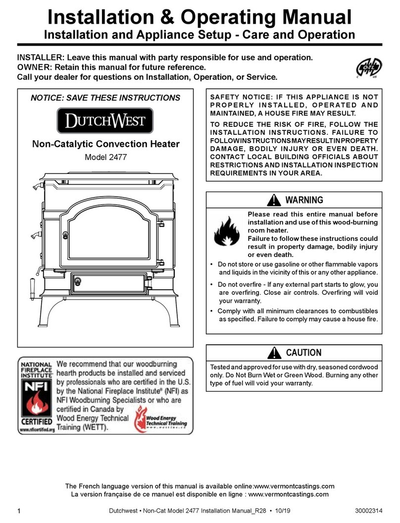 DutchWest 2477 Installation & operating manual DutchWest 2477 Installation & operating manual