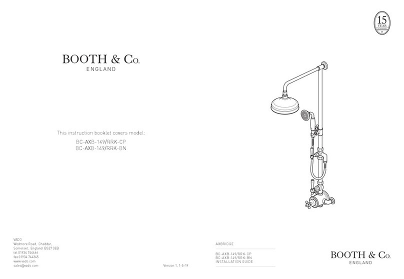 Booth & Co AXBRIDGE BC-AXB-149/RRK-CP Instruction booklet