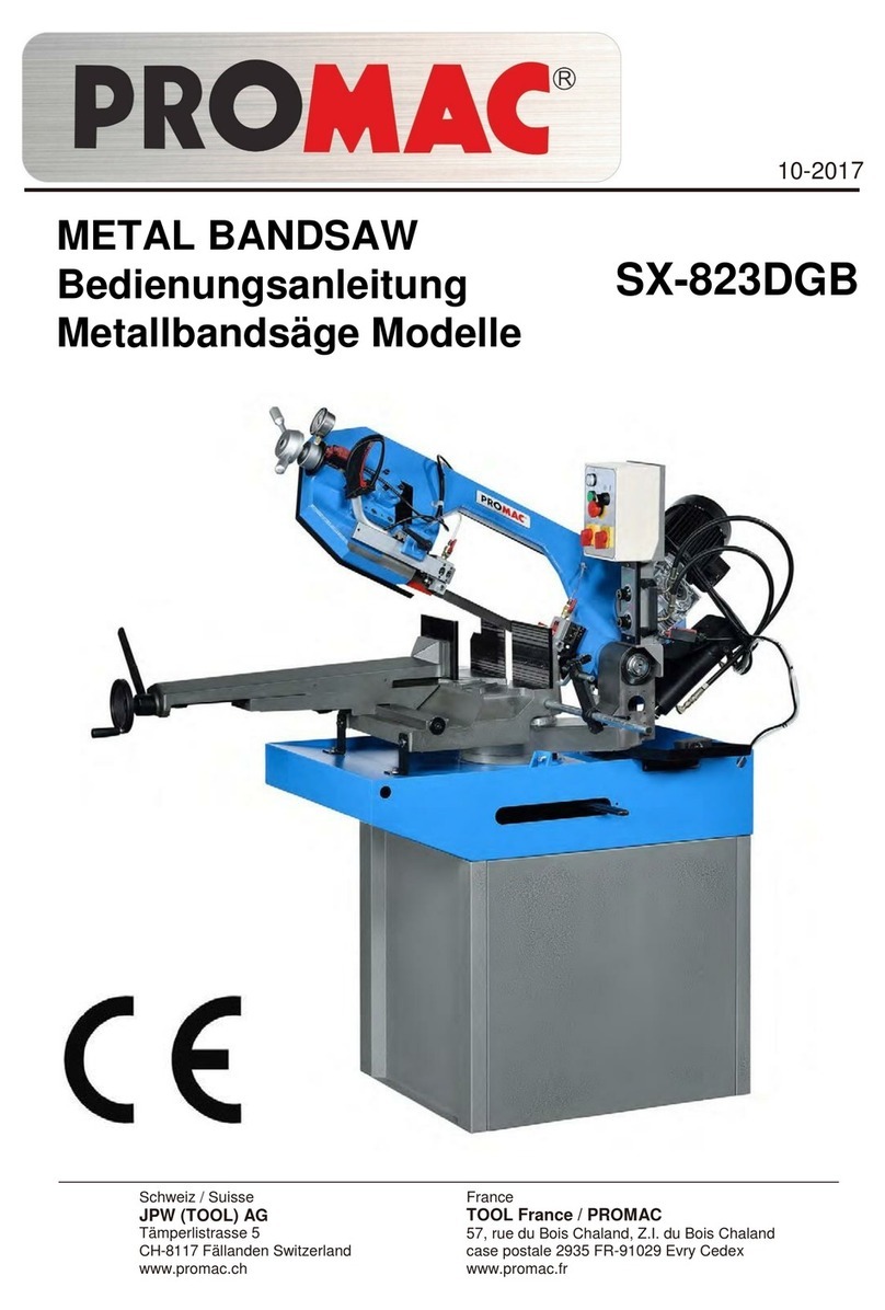 Promac SX-823DGB manual