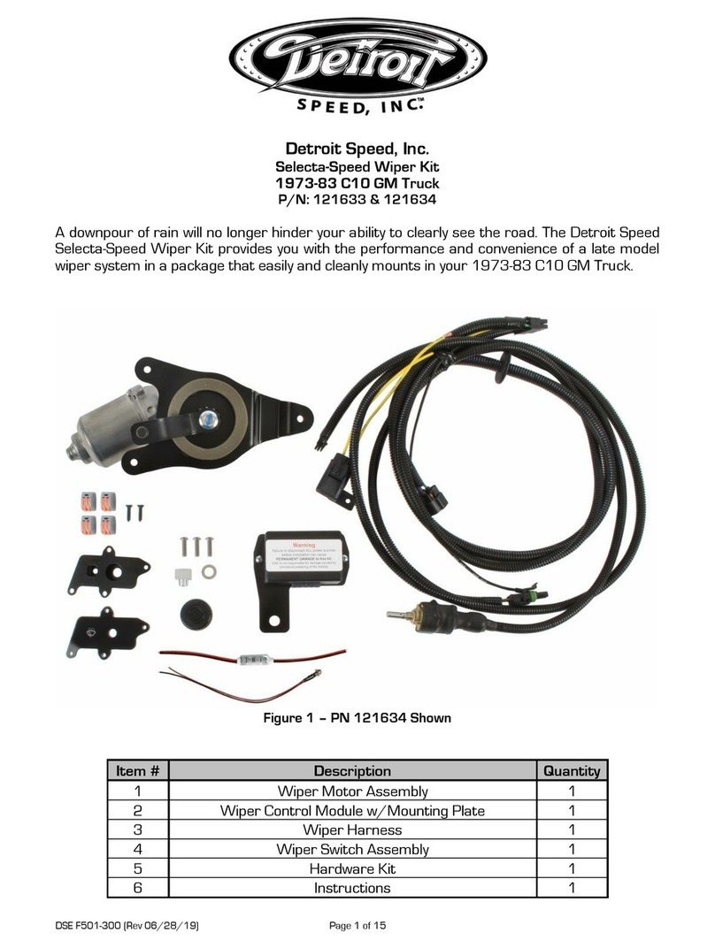 Detroit Speed Selecta-Speed 121633 manual