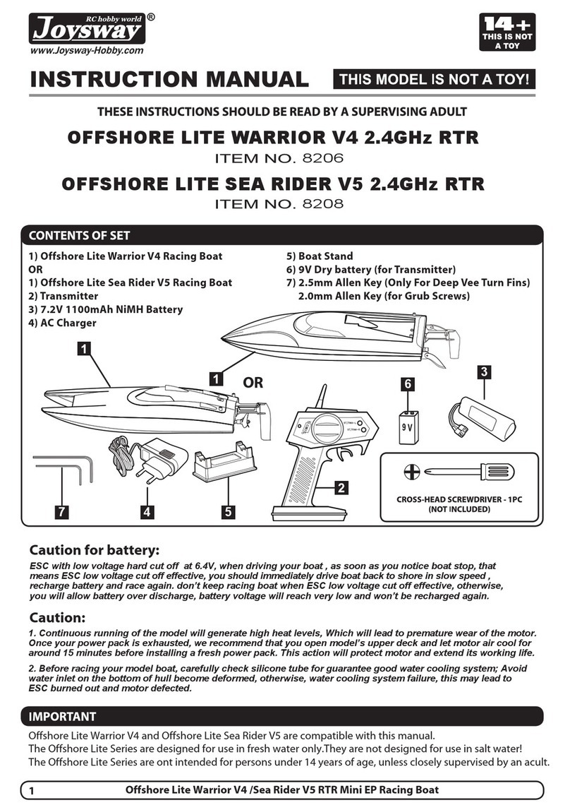 Joysway Hobby OFFSHORE LITE WARRIOR V4 instruction manual