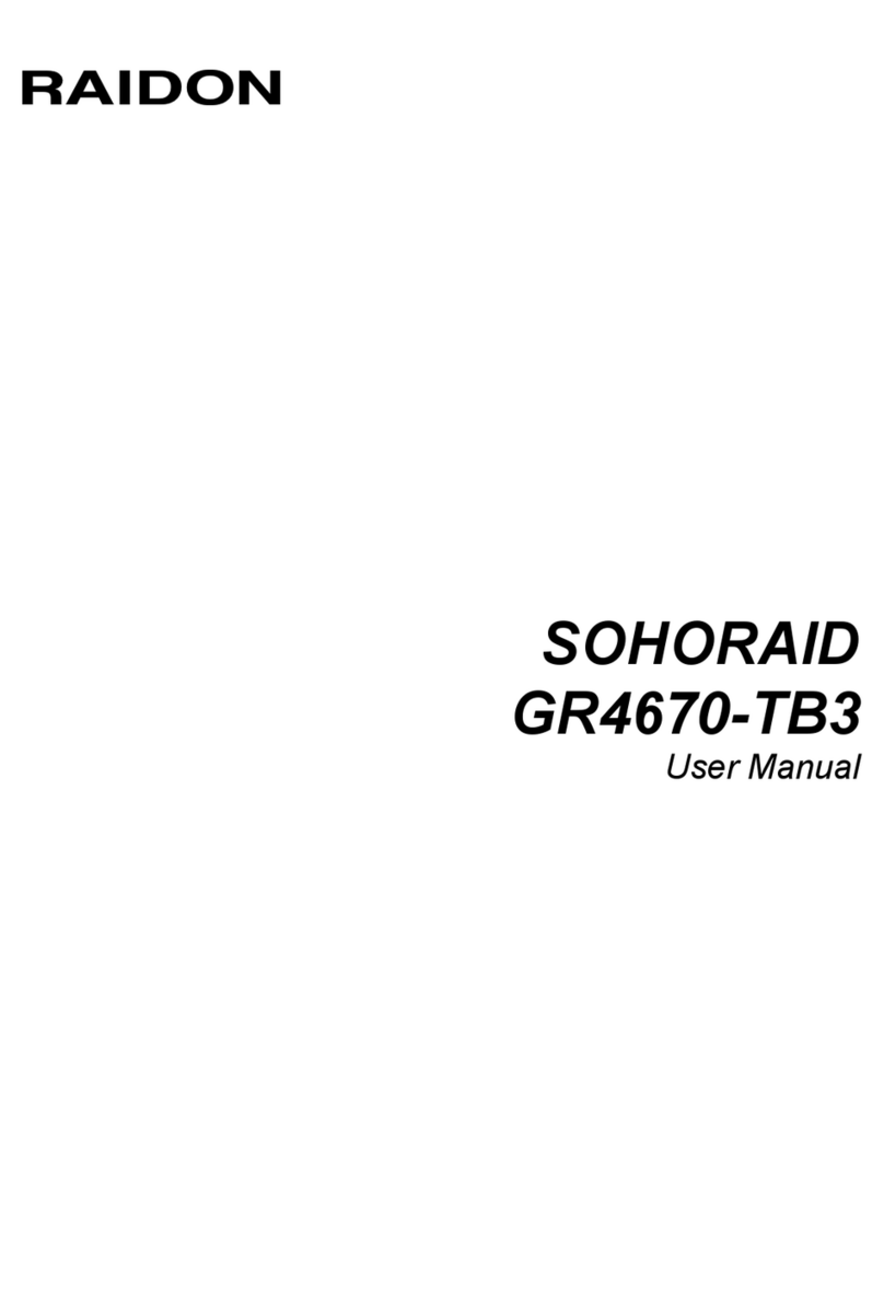 Raidon SOHORAID GR4670-TB3 user manual