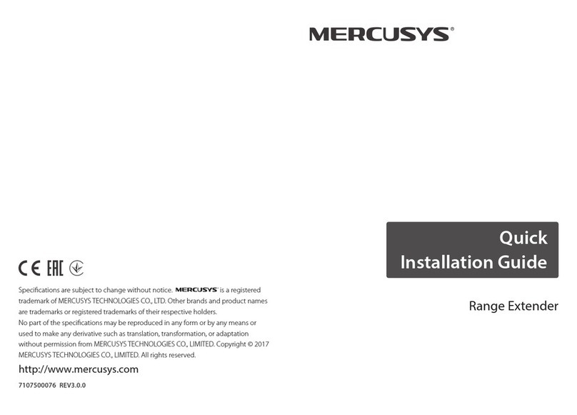 Mercusys MW300RE User manual Mercusys MW300RE User manual