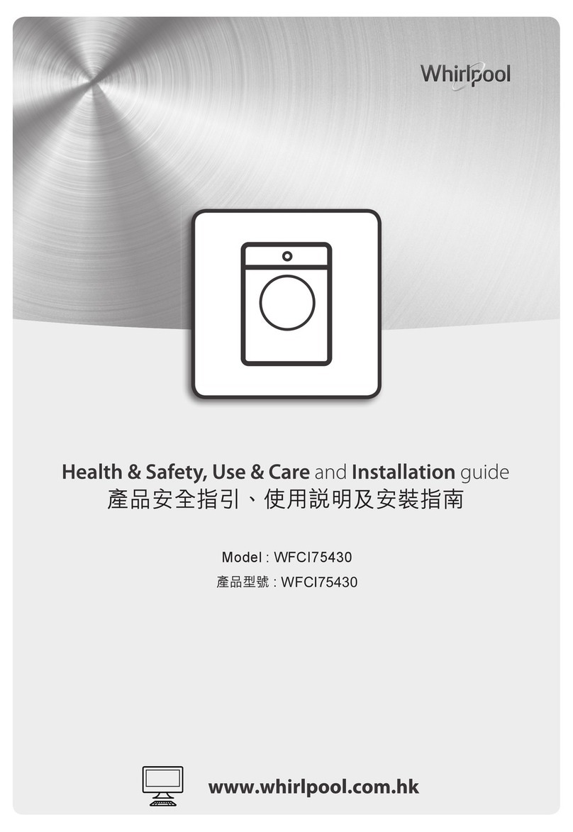 Whirlpool WFCI75430 Installation guide