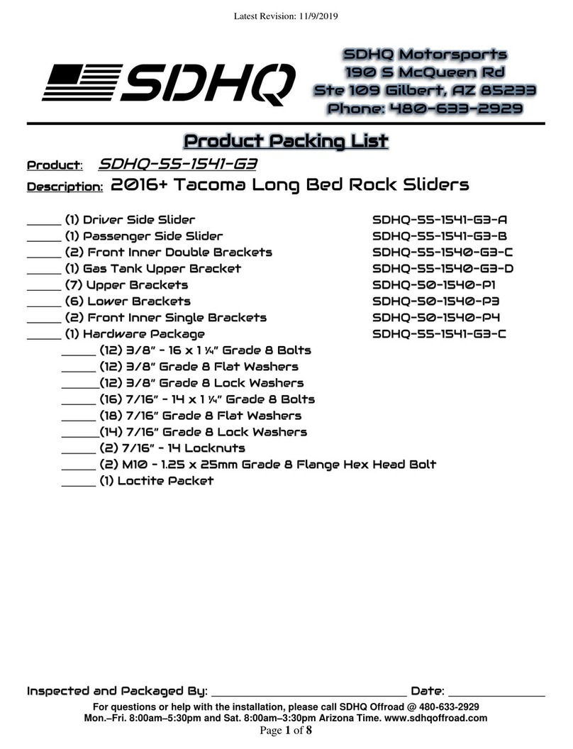 SDHQ SDHQ-55-1541-G3 User manual