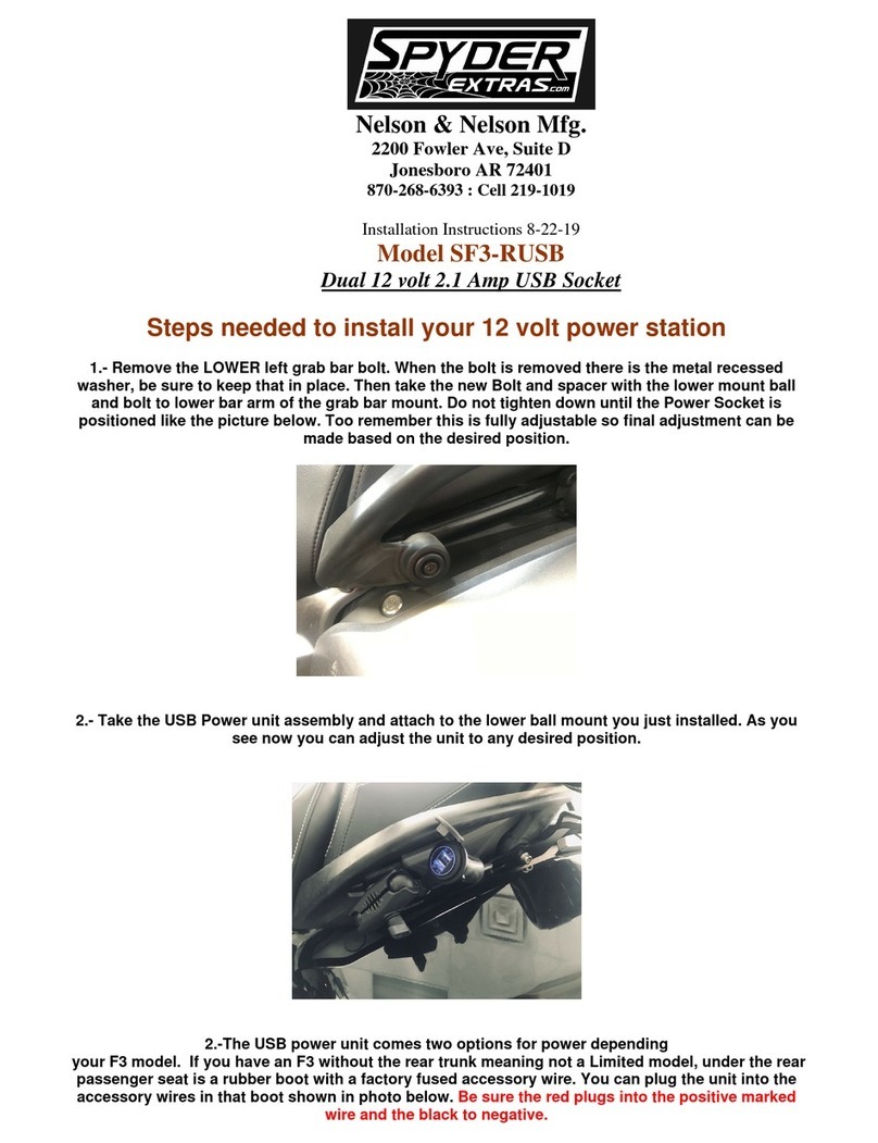 Nelson & Nelson SF3-RUSB installation instructions