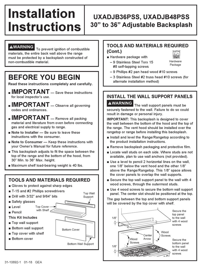 Ferguson UXADJB48PSS installation instructions