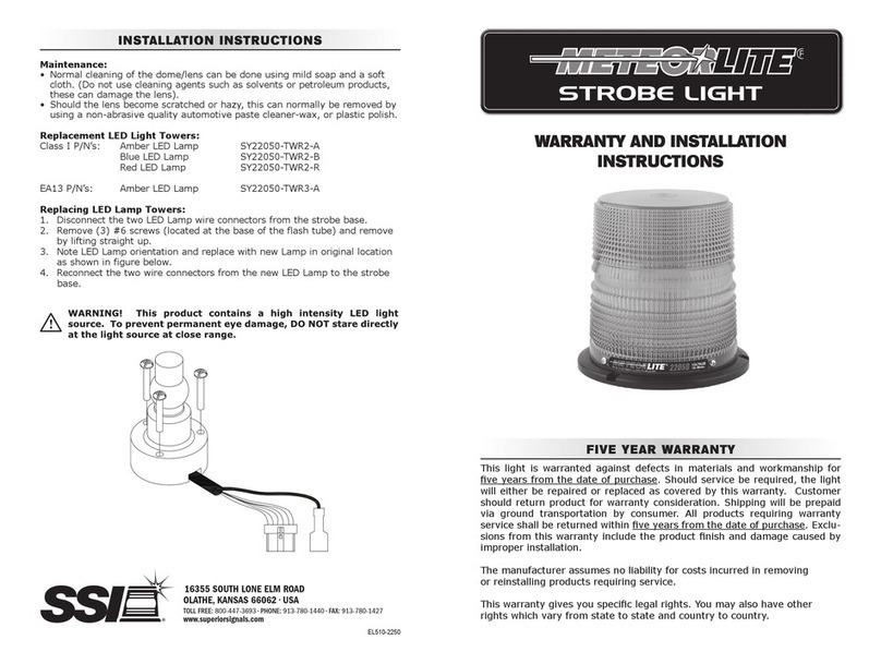 SSI METEORLITE installation instructions SSI METEORLITE installation instructions