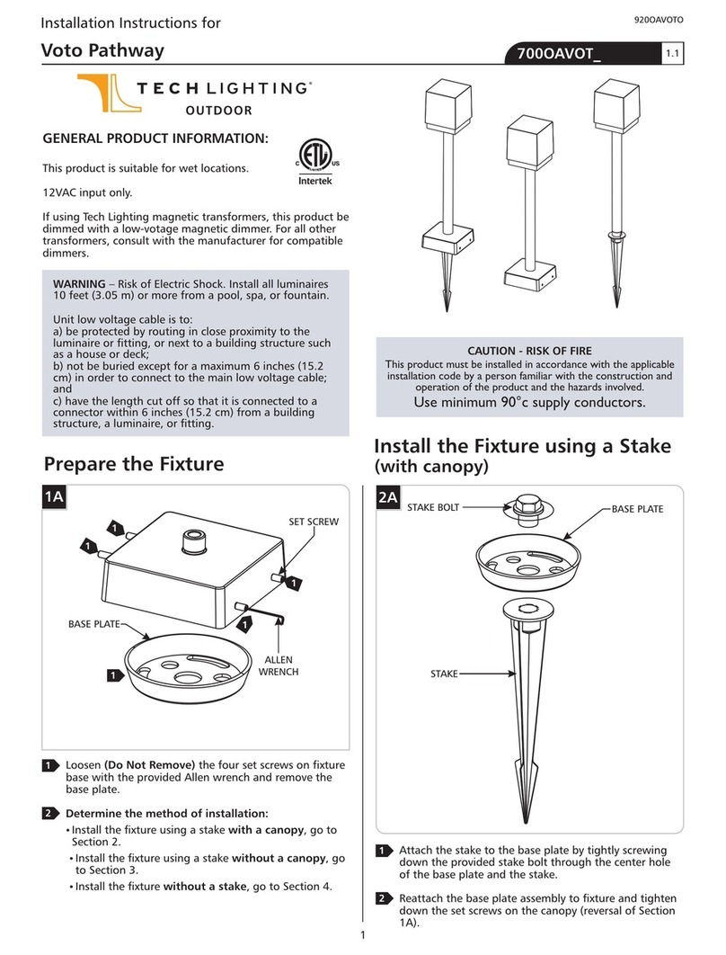 TECHLIGHTING Voto Pathway installation instructions