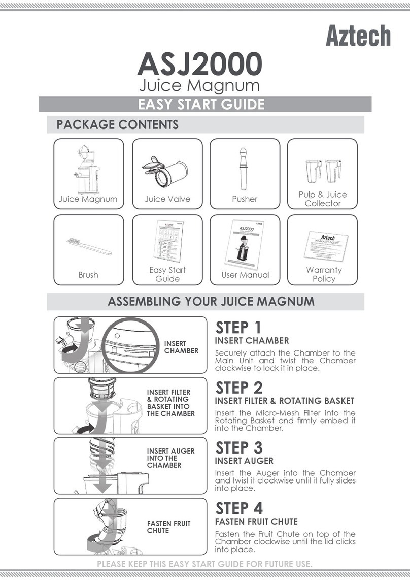 Aztech Juice Magnum ASJ2000 Easy start guide