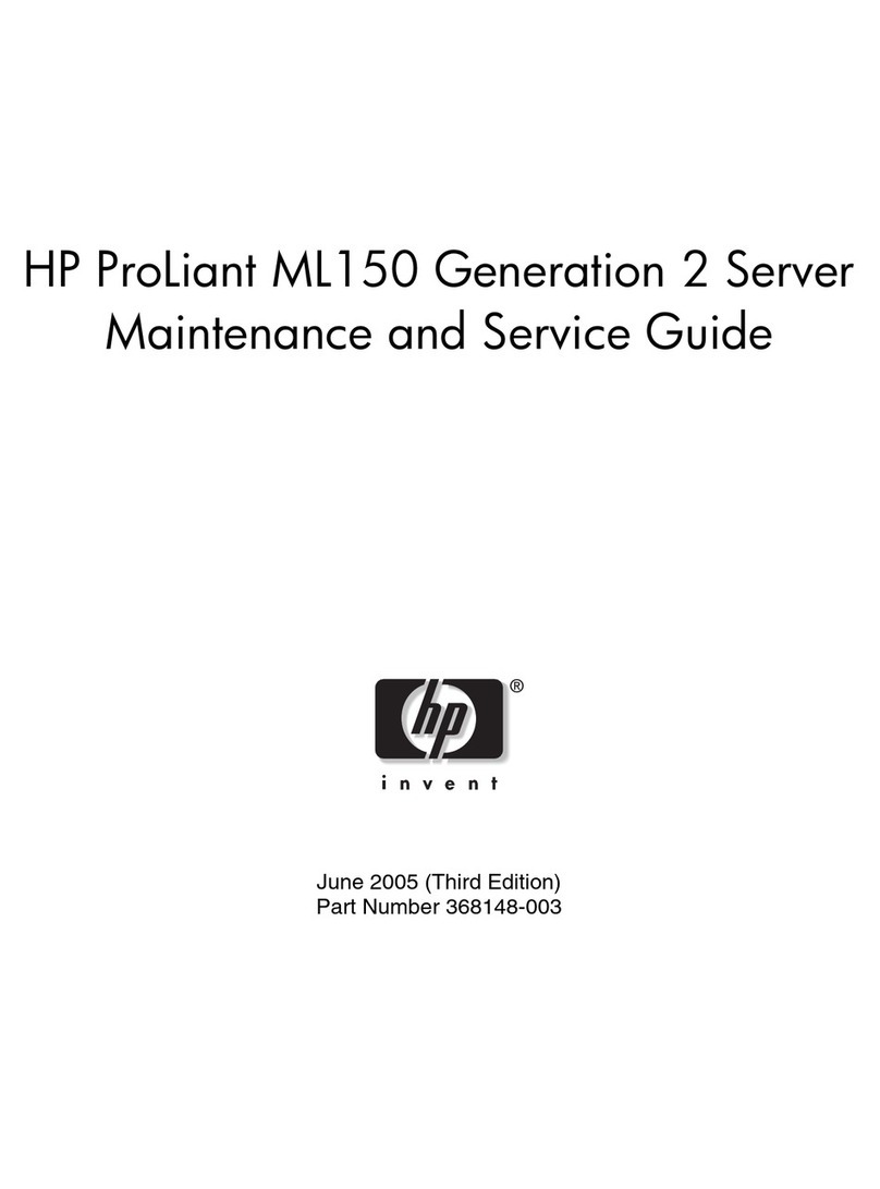HP ProLiant ML150 Generation 2 Maintenance and service guide