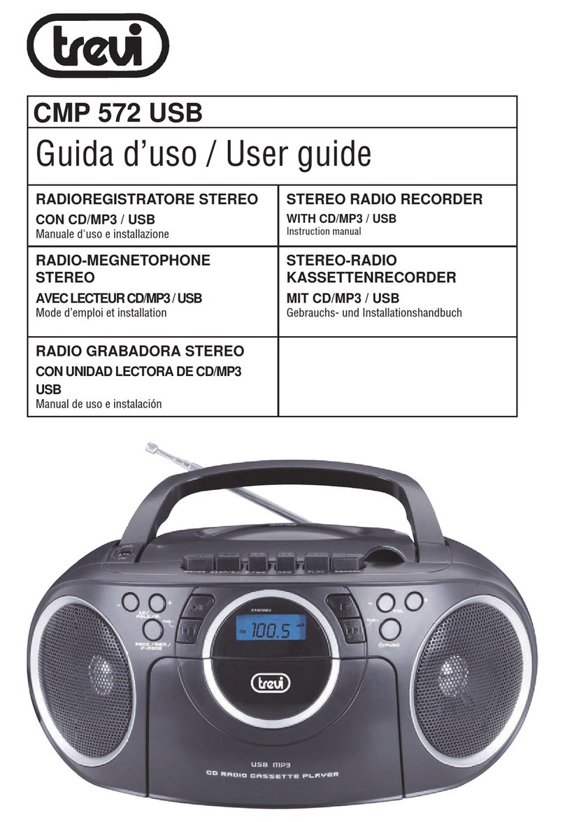 Trevi CMP 572 USB user guide