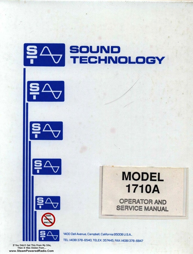 Sound Technology 1710A Operating manual